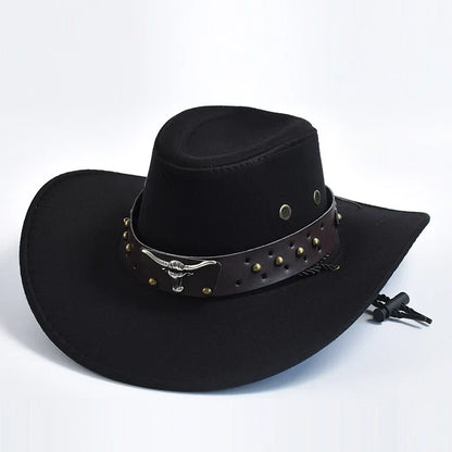 Dakron – Sombrero vaquero de ala ancha estilo western para hombre