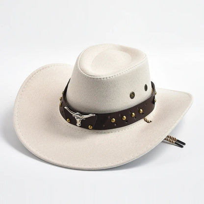 Dakron – Sombrero vaquero de ala ancha estilo western para hombre