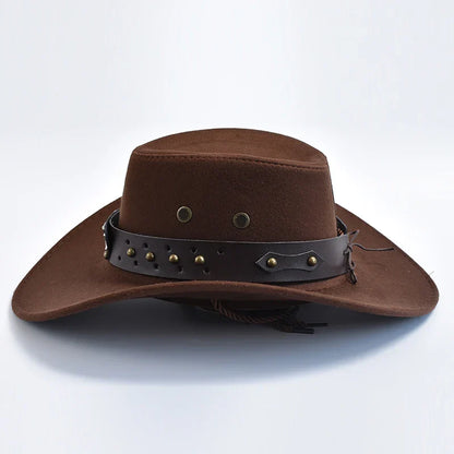 Dakron – Sombrero vaquero de ala ancha estilo western para hombre