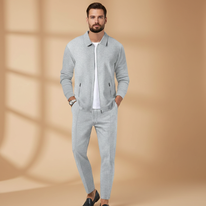 Zyron – Conjunto deportivo con chaqueta de cremallera y pantalón para hombre