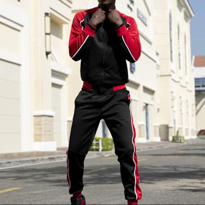 Axton – Conjunto deportivo con chaqueta de cremallera y pantalón para hombre