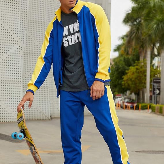 Axton – Conjunto deportivo con chaqueta de cremallera y pantalón para hombre