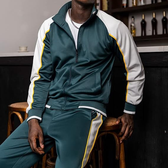 Axton – Conjunto deportivo con chaqueta de cremallera y pantalón para hombre