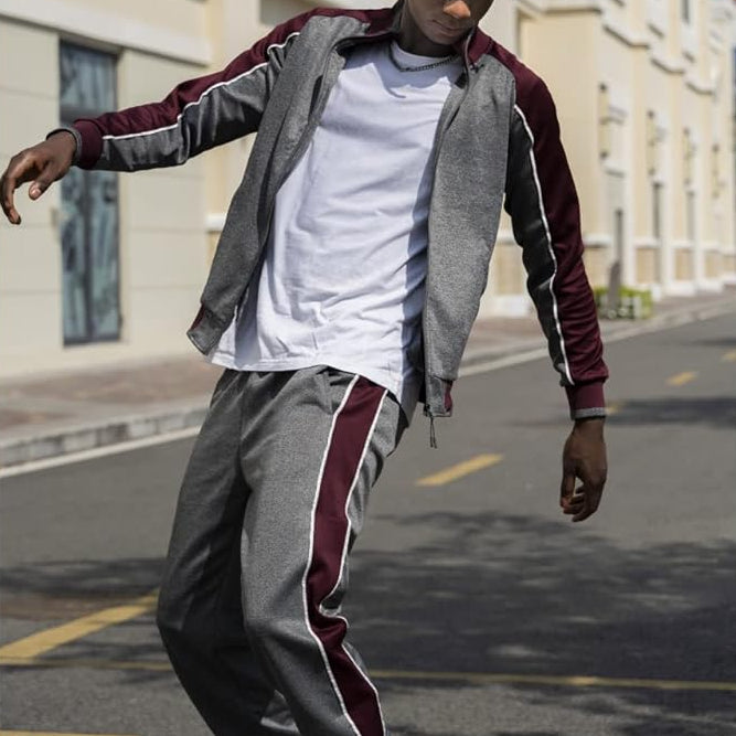 Axton – Conjunto deportivo con chaqueta de cremallera y pantalón para hombre