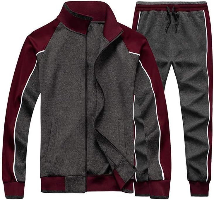 Axton – Conjunto deportivo con chaqueta de cremallera y pantalón para hombre
