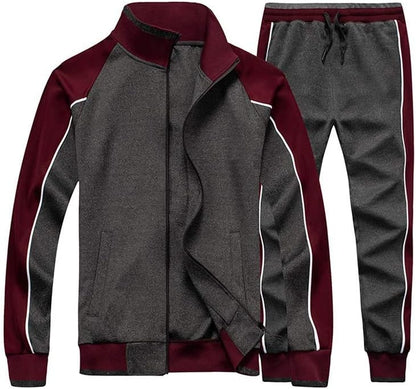 Axton – Conjunto deportivo con chaqueta de cremallera y pantalón para hombre