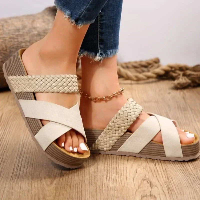 Sandalias ortopédicas de confort todo el día para mujer, bienestar y estilo durable – Elara