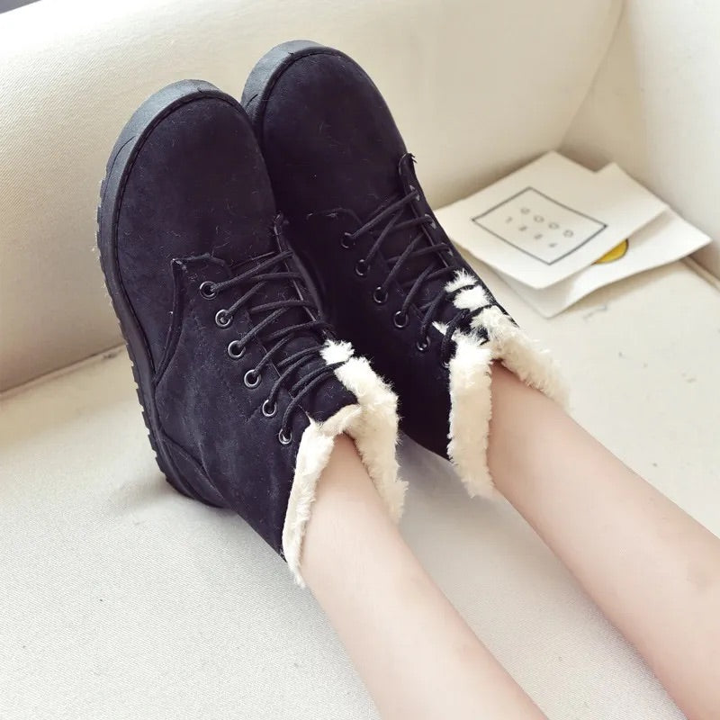 ISLA - Botines impermeables de invierno con plataforma para mujer