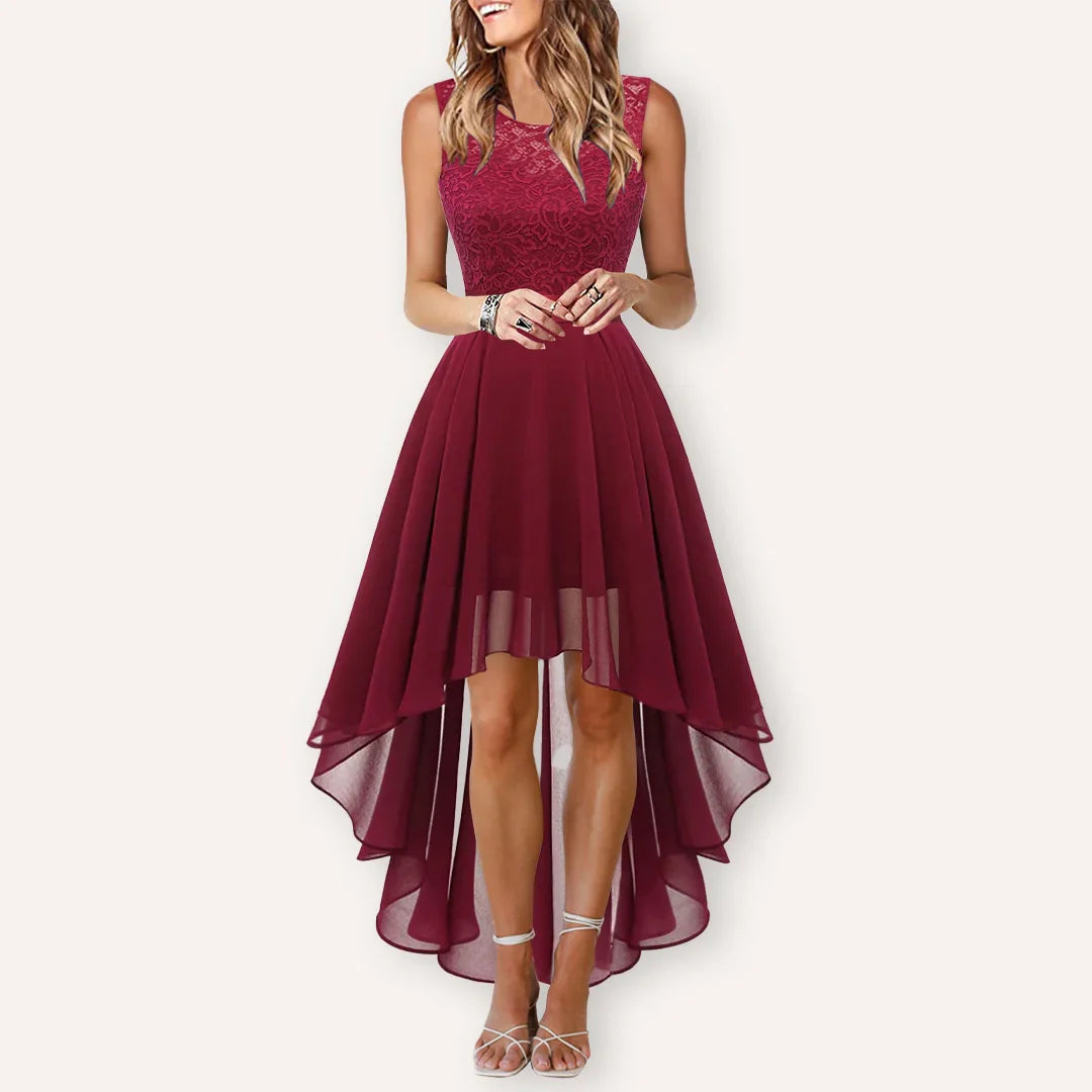 MARILLA – Vestido de noche asimétrico para mujer