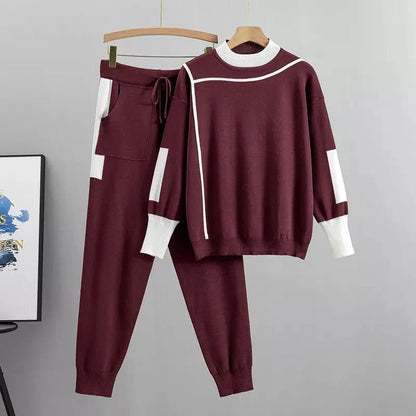 VALERIA – Conjunto deportivo de talla grande con suéter y pantalones