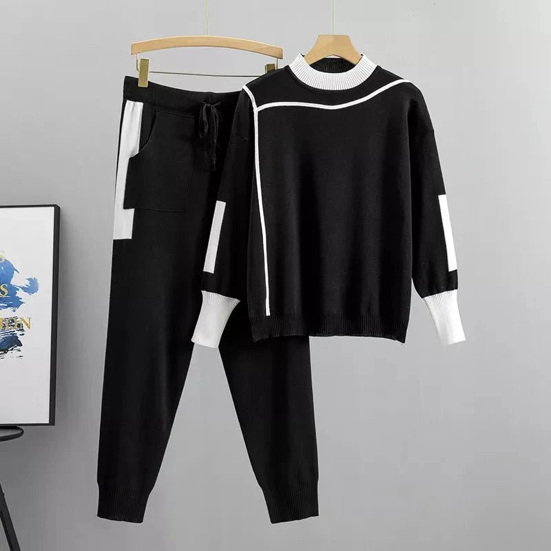 VALERIA – Conjunto deportivo de talla grande con suéter y pantalones