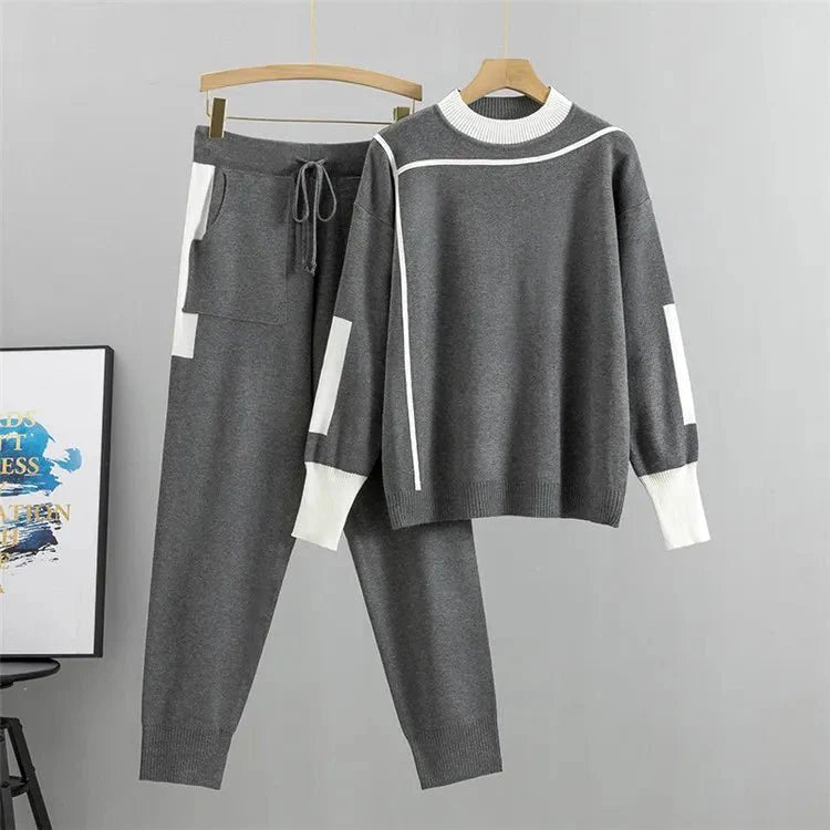 VALERIA – Conjunto deportivo de talla grande con suéter y pantalones