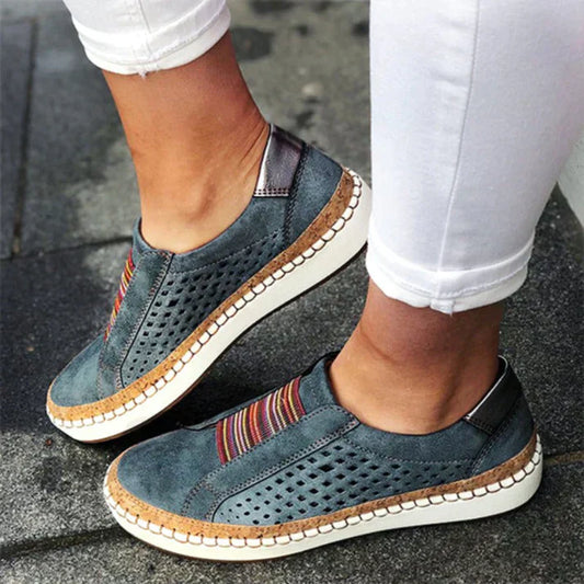 Zapatos ortopédicos cómodos sin cordones para mujer – VITALIA