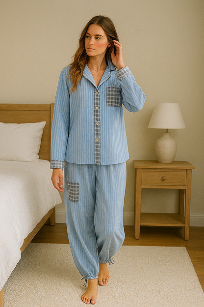 COSY – Conjunto de pijama para mujer de dos piezas, suave y elástico