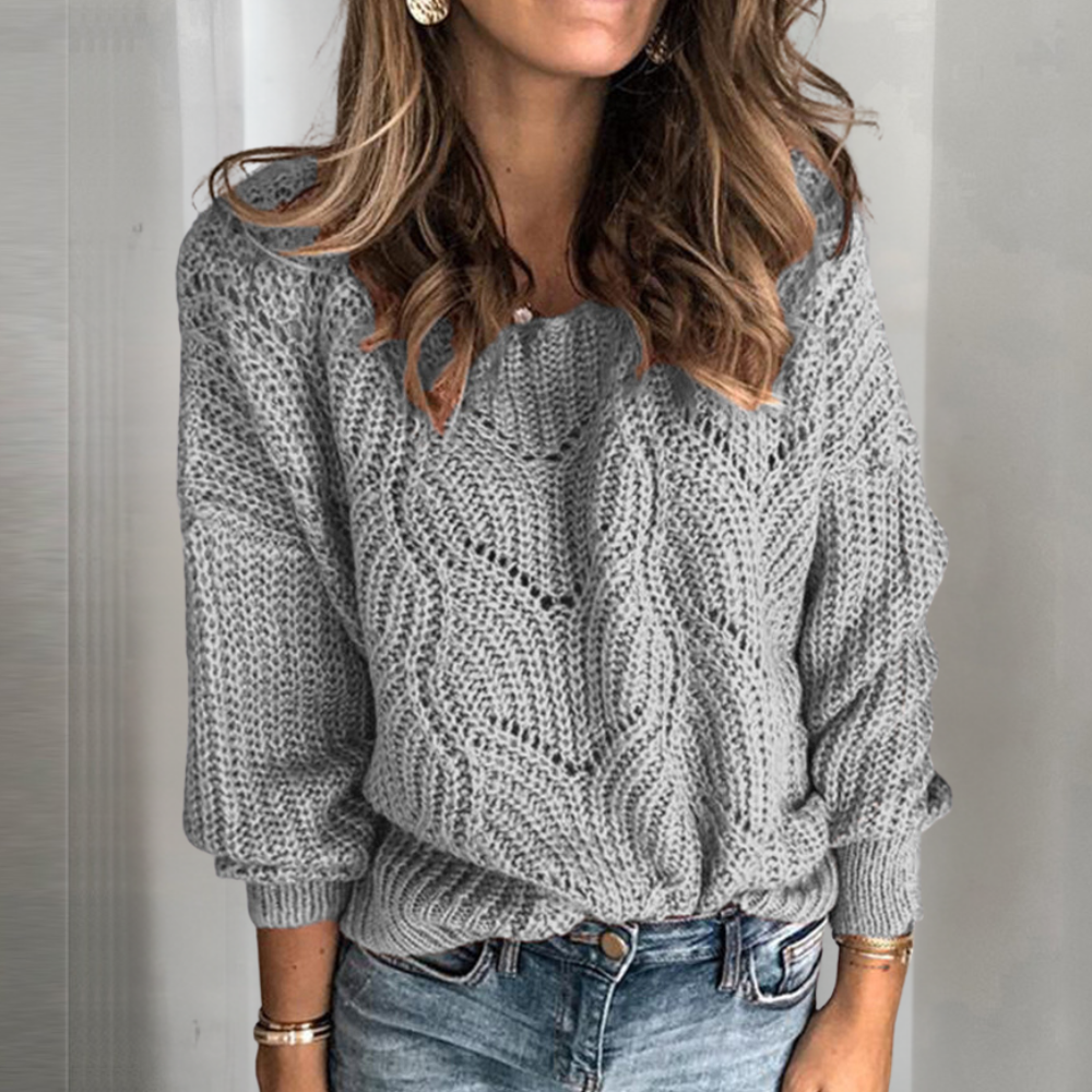 LIVIA - Jersey de punto holgado para mujer