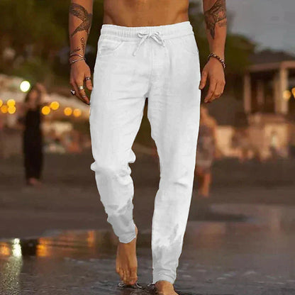 LinoVibe Classic – Pantalones de lino para hombre atemporales, frescos y versátiles para look urbano