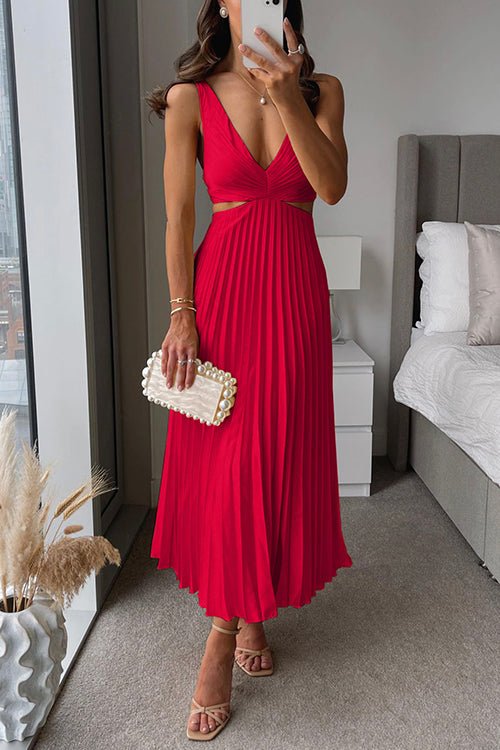 Sofia | Elegante Vestido Midi Plisado Invitada - Noa Lagos