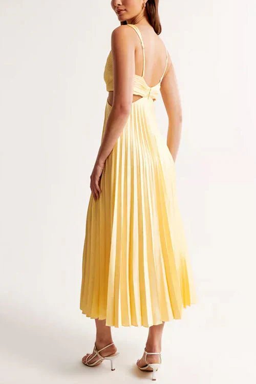 Sofia | Elegante Vestido Midi Plisado Invitada - Noa Lagos