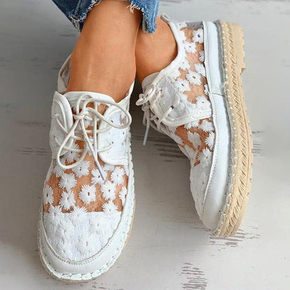 Zapatillas ortopédicas con estampado floral y soporte total – NIRELLA