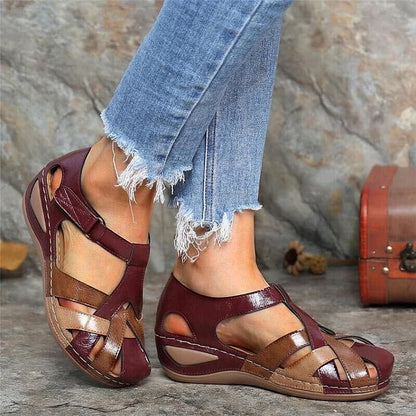 Sandalias ortopédicas con cuña, amortiguación y diseño transpirable – AMELYA