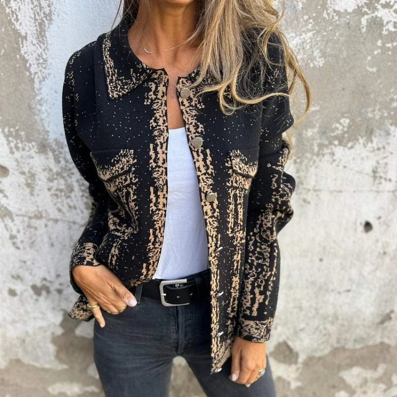Blazer oversize de textura suave para mujer – LUNARIA