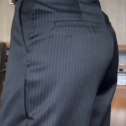 Pantalón de vestir con cintura alta y corte recto – MELVINA