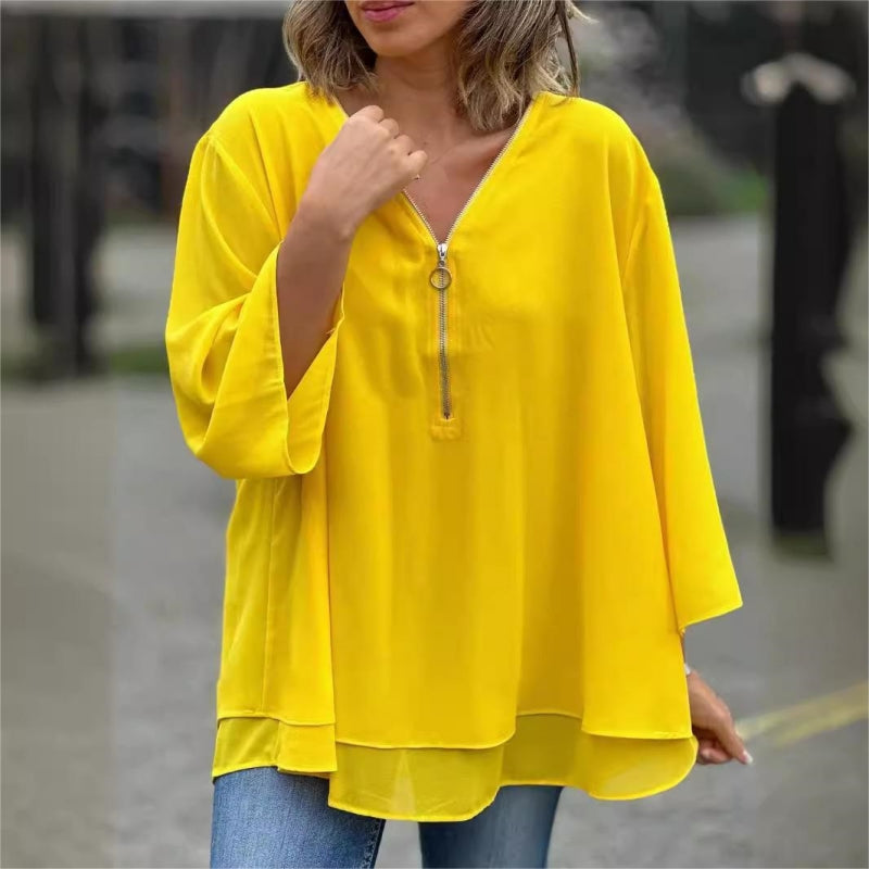 Blusa ligera de verano para mujer con estilo relajado – LIEVA