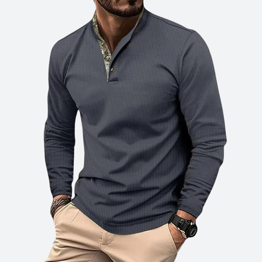 ELÍAS – Camisa de hombre semi entallada con mangas largas
