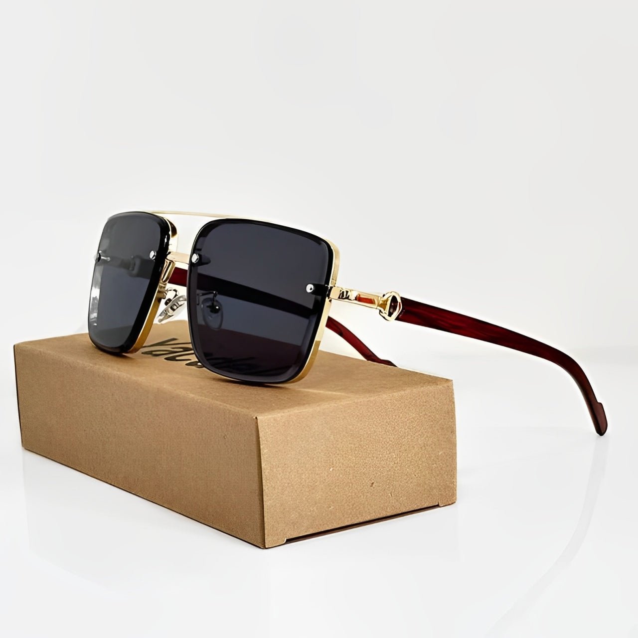 VALERIO – Gafas de sol estilo aviador con lentes degradados y protección UV400