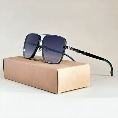 AURELIO – Gafas de sol tipo aviador con protección UV400 y lentes degradados
