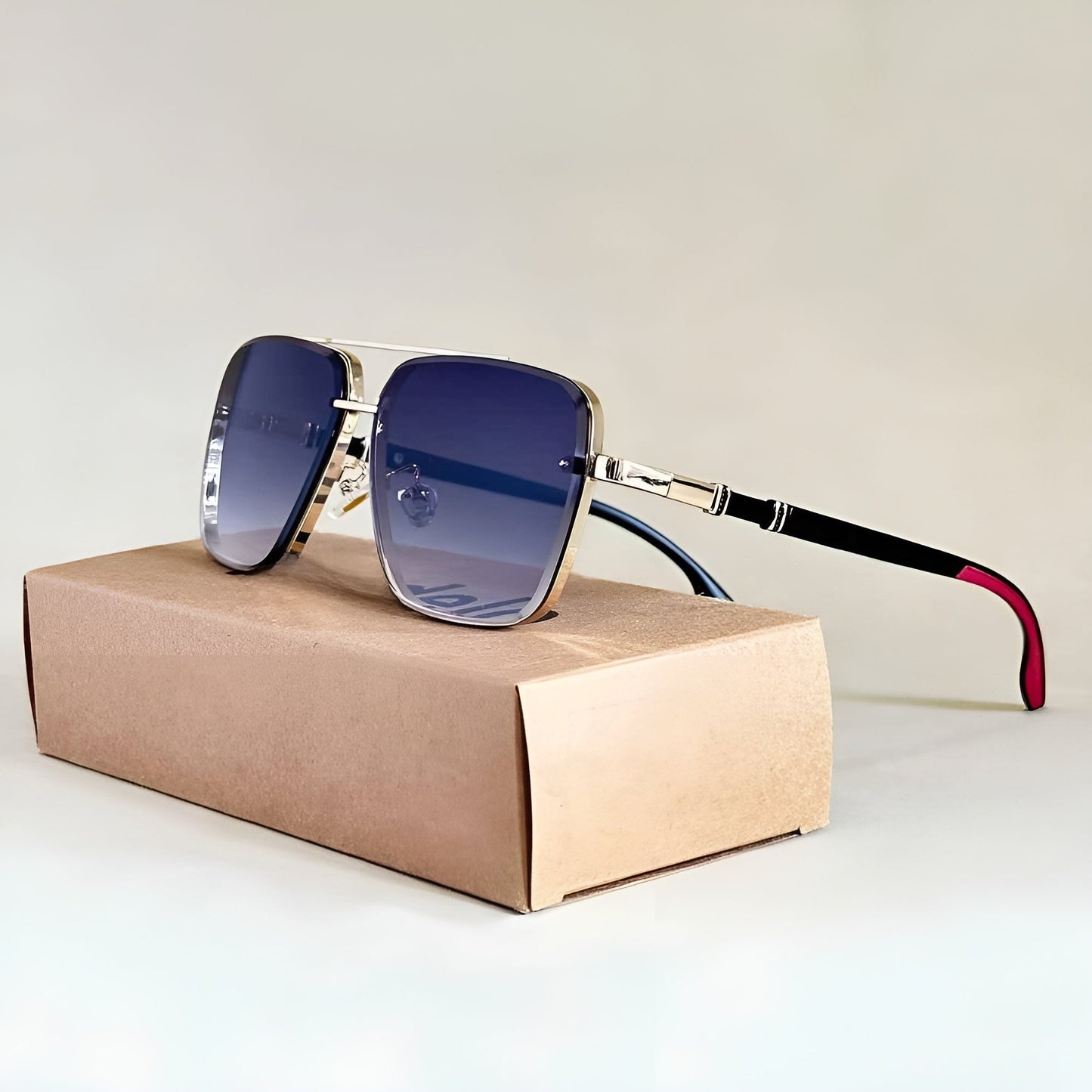 AURELIO – Gafas de sol tipo aviador con protección UV400 y lentes degradados