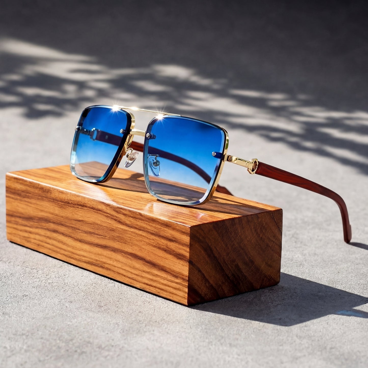 AURELIO – Gafas de sol tipo aviador con lentes degradados y protección UV400
