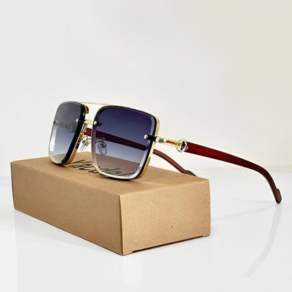 AURELIO – Gafas de sol tipo aviador con lentes degradados y protección UV400