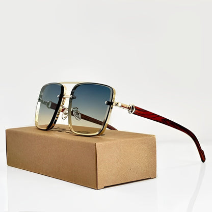 AURELIO – Gafas de sol tipo aviador con lentes degradados y protección UV400
