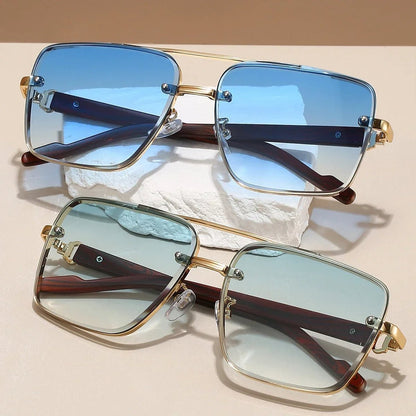 GONZALO – Gafas de sol aviador con varillas de madera, lentes polarizados y protección UV400