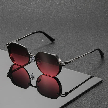 MATEO – Gafas de sol sin montura con montura de aleación y lentes degradados