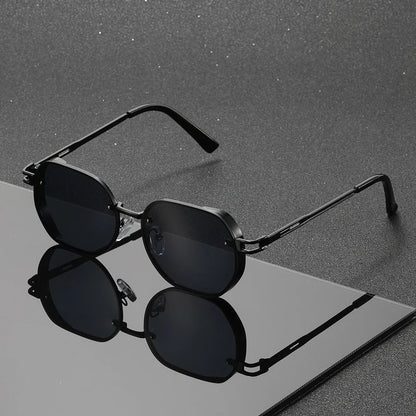 MATEO – Gafas de sol sin montura con montura de aleación y lentes degradados