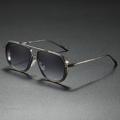 ANDRÉS – Gafas de sol con montura metálica estilo aviador y lentes degradados
