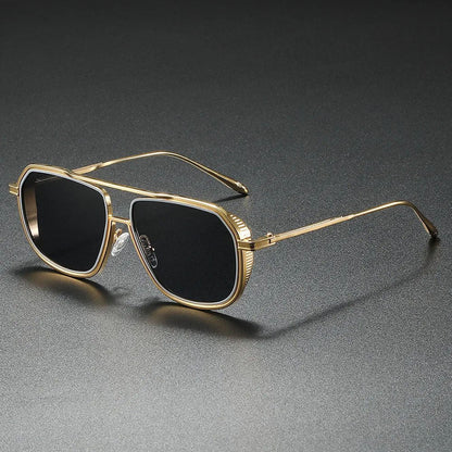 ANDRÉS – Gafas de sol con montura metálica estilo aviador y lentes degradados