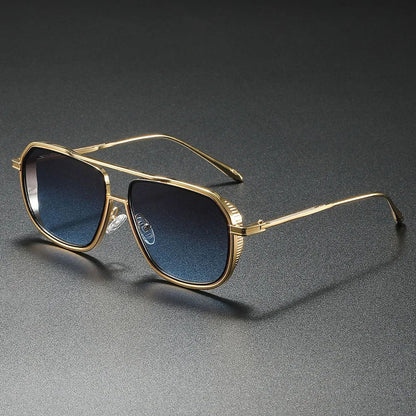 ANDRÉS – Gafas de sol con montura metálica estilo aviador y lentes degradados