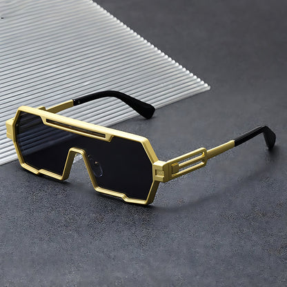 ORLANDO – Gafas de sol con montura cuadrada estilo steampunk y lentes degradados con protección UV400