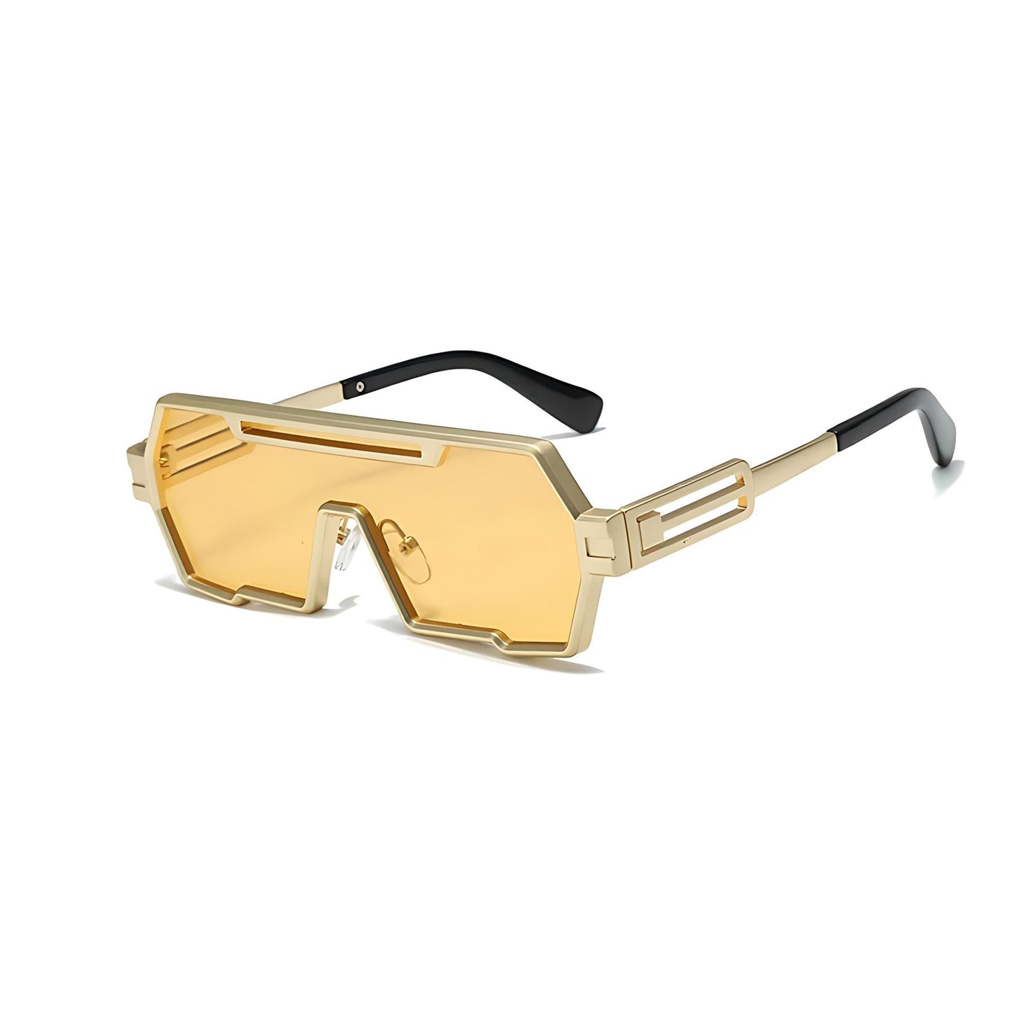 ORLANDO – Gafas de sol con montura cuadrada estilo steampunk y lentes degradados con protección UV400