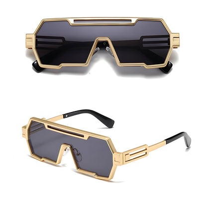 ORLANDO – Gafas de sol con montura cuadrada estilo steampunk y lentes degradados con protección UV400