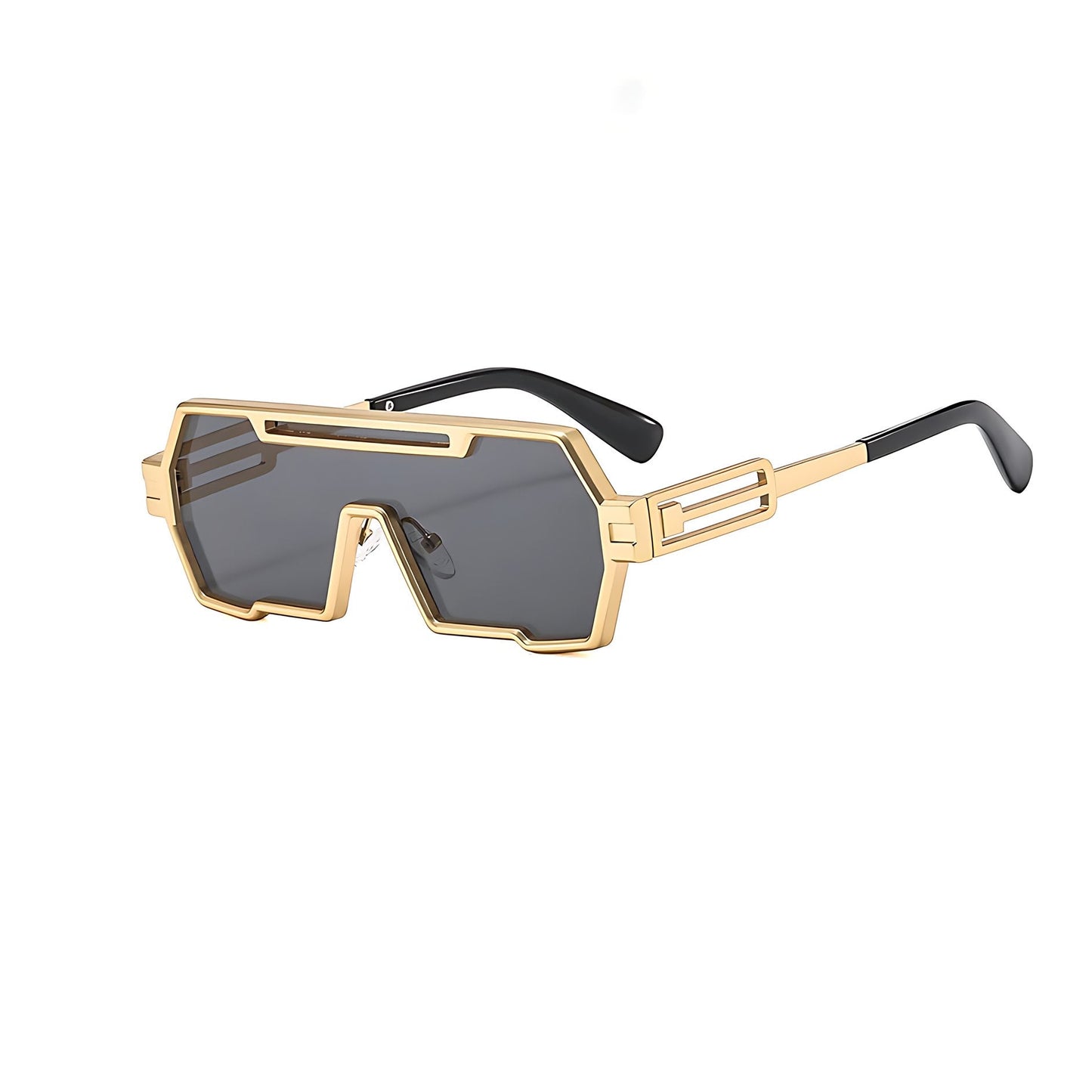 ORLANDO – Gafas de sol con montura cuadrada estilo steampunk y lentes degradados con protección UV400