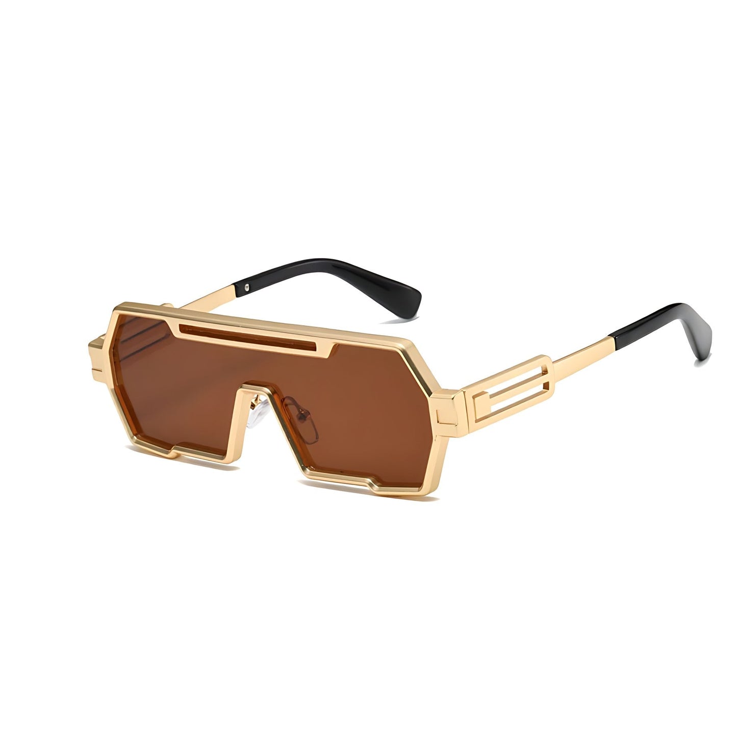 ORLANDO – Gafas de sol con montura cuadrada estilo steampunk y lentes degradados con protección UV400