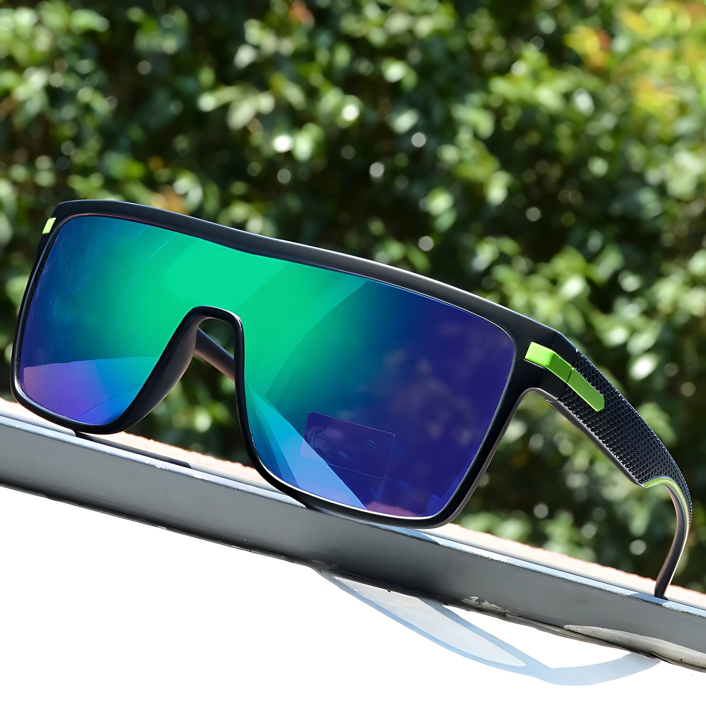 ESTEBAN – Gafas de sol cuadradas con montura ligera, lentes polarizados degradados y protección UV400