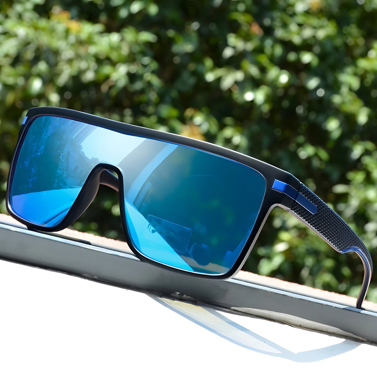 ESTEBAN – Gafas de sol cuadradas con montura ligera, lentes polarizados degradados y protección UV400