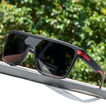 ESTEBAN – Gafas de sol cuadradas con montura ligera, lentes polarizados degradados y protección UV400