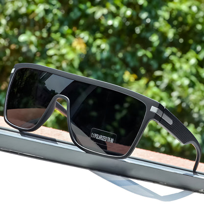 ESTEBAN – Gafas de sol cuadradas con montura ligera, lentes polarizados degradados y protección UV400