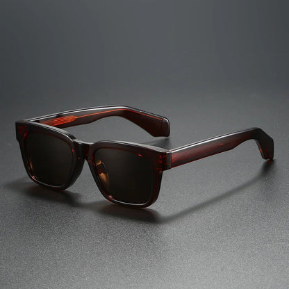 MATEO – Gafas de sol retro de montura gruesa cuadrada y lentes polarizados